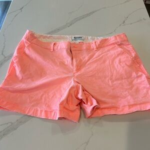 Pink/ Salmon 5” length Old Navy Shorts